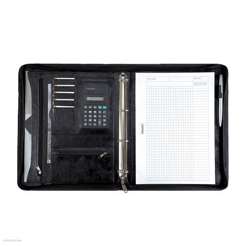 Konferenciamappa A/4 ALASSIO "MASSA" bőrhatású, fekete