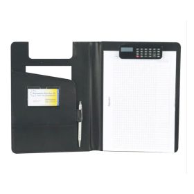   Konferenciamappa A/4 "BRESCIA" fekete bőrhatású műbőr