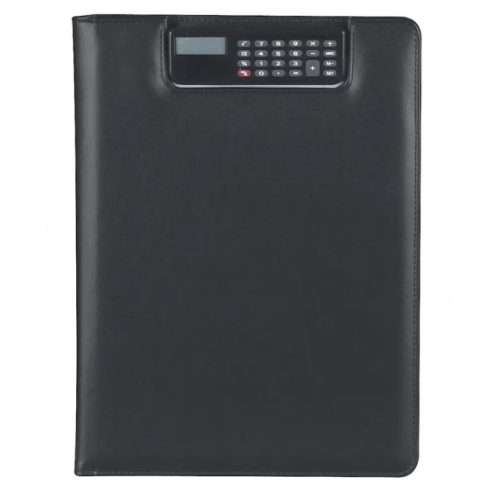 Konferenciamappa A/4 "BRESCIA" fekete bőrhatású műbőr