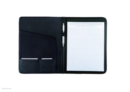 Konferenciamappa A/4 ALASSIO "SAVONA" bőrhatású fekete