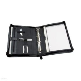 Konferenciamappa A/4 ALASSIO RIMINI bőrhatású fekete