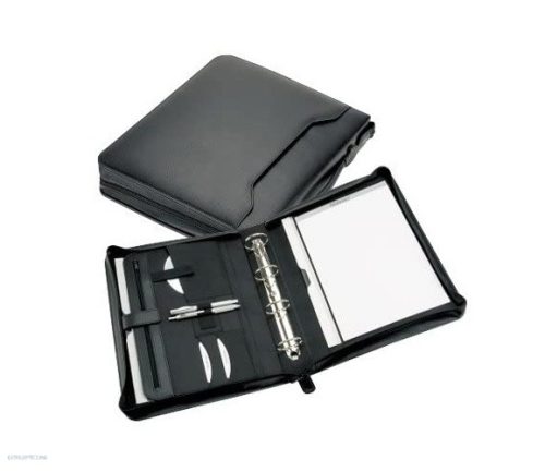 Konferenciamappa A/4 ALASSIO RIMINI bőrhatású fekete