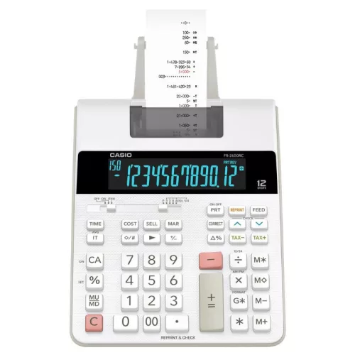 Számológép Casio FR-2650RC szalagos asztali