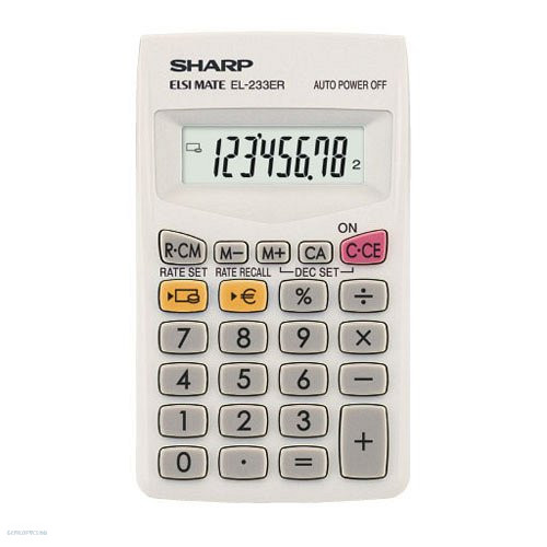 Számológép Sharp EL-233BBK  zsebszámoló