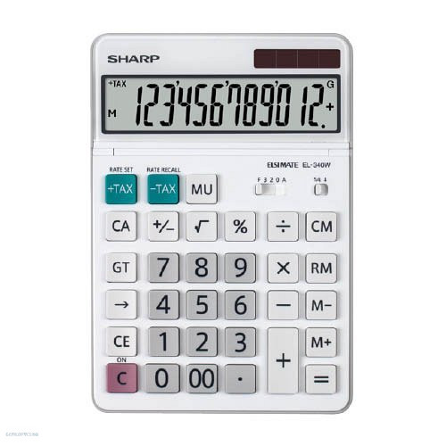 Számológép Sharp EL-340W asztali