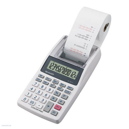 Számológép Sharp EL-1611V szalagos