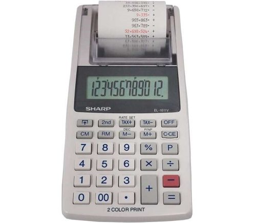 Számológép Sharp EL-1611V szalagos