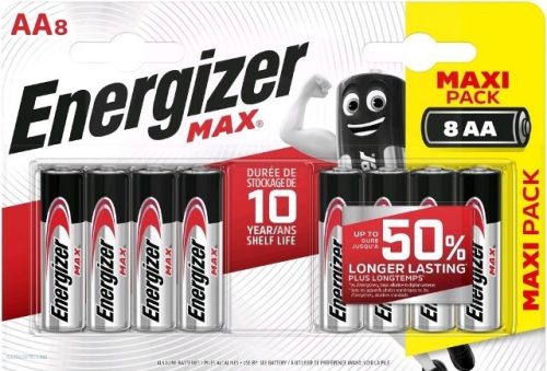 Elem Energizer MAX ceruza E91 AA 8db/csm NZAX6A08