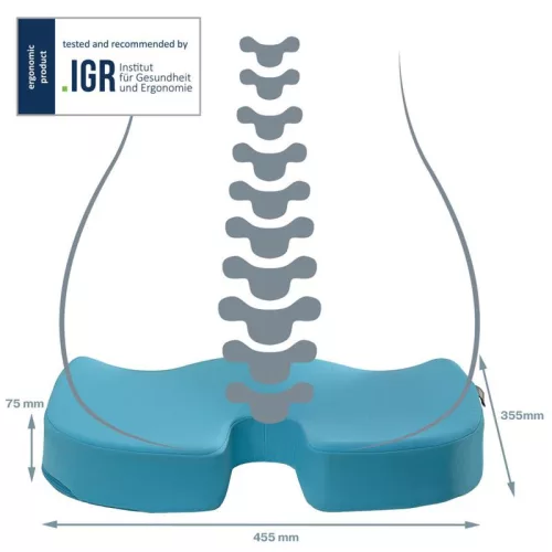 Ülőpárna ortopédiai Leitz Cosy Ergo nyugodt kék