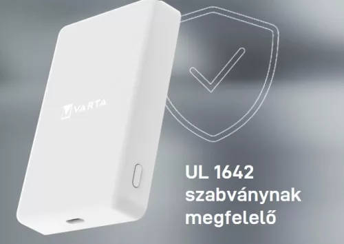 Hordozható akkumulátor Varta Mag Pro Wireless Power Bank, 5000 mAh