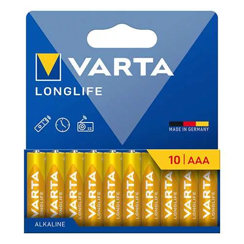 Elem Varta Longlife LR03, mikro AAA, 10 darab/csomag, 4103101761