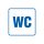 Piktogram WC, 105 x 105 mm, TDC