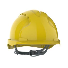 Védősisak, ipari, HDPE, sárga