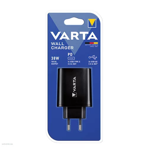 Hálózati töltő VARTA Wall Charger 2xUSB A, 1xUSB C 57958101401