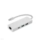 USB Elosztó HUB HAMA FIC USB 3.2 TYPE-C (2 USB, 1 USB TYPE-C) +LAN