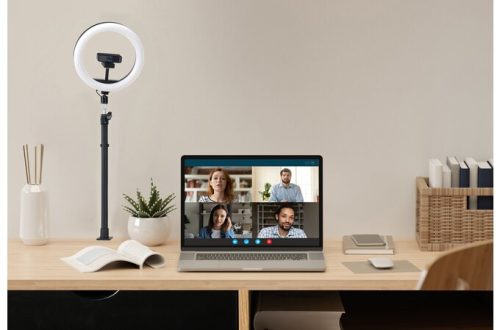 Állvány Kensington A1000 teleszkópos, asztalhoz rögzíthető, videókonferenciához