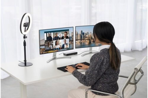 Lámpa LED Kensington L1000 kör alakú, videókonferenciához