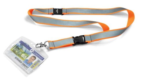 Névtáblatartó szalag Durable textil, fényvisszaverő feülettel  869209