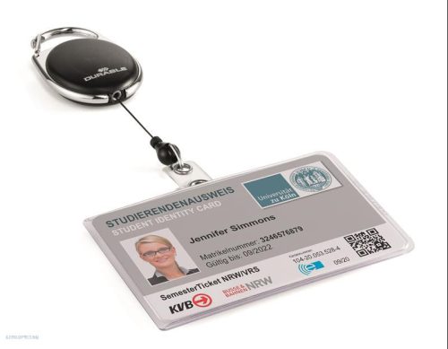 Névkitűző tartó DURABLE STYLE kihúzható tartóval