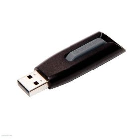   USB drive 16GB, USB 3.0, VERBATIM "V3", fekete-szürke