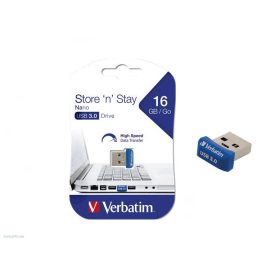   USB drive 16GB, USB 3.0, VERBATIM "NANO STORE 'N' STAY"