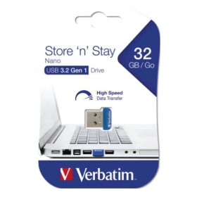   USB drive 32GB, USB 3.0, VERBATIM "NANO STORE 'N' STAY"
