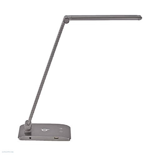 Lámpa asztali LED MAULstella állítható fényerejű, Qi töltéssel és USB csatlakozóval