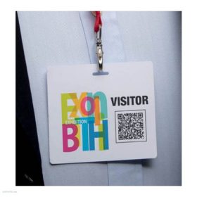   Névkitűző és meghívó egyben Durable látogatói névjegy A4