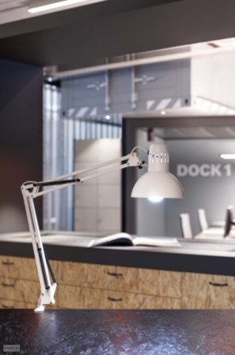 Lámpa asztali LED MAULstudy króm