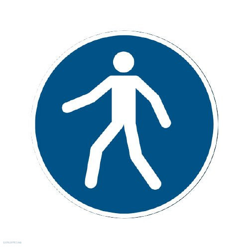 Piktogram "Gyalog út használata" M024 ISO 7010 szerint 173106