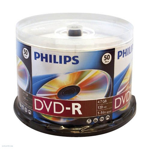 DVD+R Philips írható 8x hengeres kétrétegű (10 db) 8,5GB