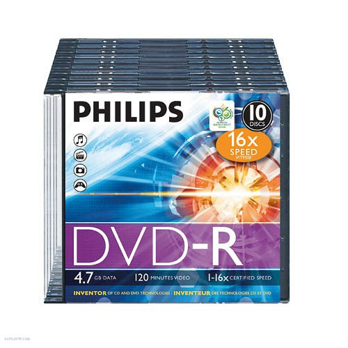 DVD-R Philips írható slim 4,7GB