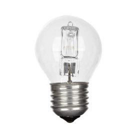 Izzó halogén E27, gömb, 30W, 230V, GE