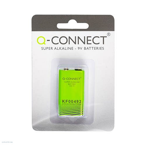 Hasáb elem 9V Super Alcaline 6LR61 Q-CONNECT KF00492 E