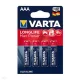 Elem mikro LR3 1,5V 4 db Varta Max-Tech alkáli AAA