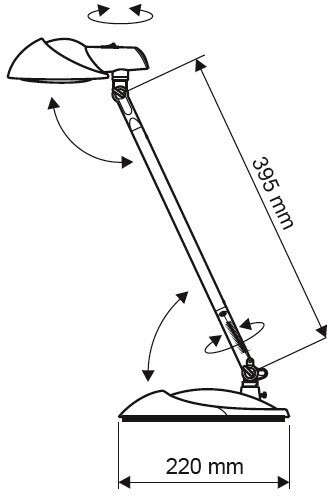 Lámpa asztali LED MAULstorm 82009 piros