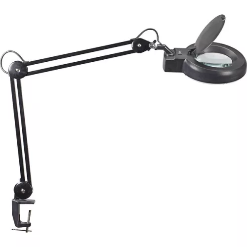 Lámpa asztali energiatakarékos MAULviso nagyítós fekete