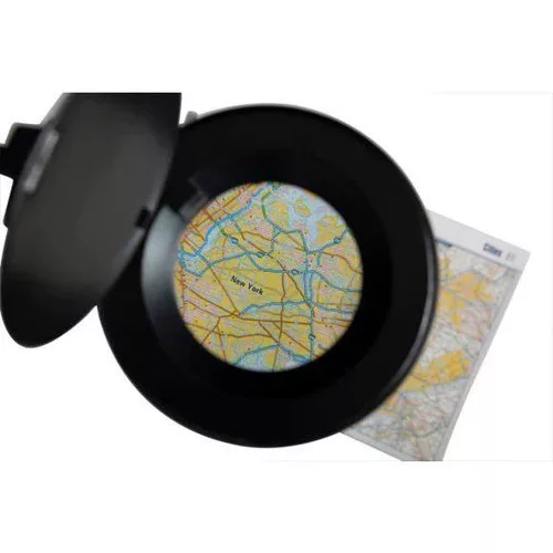 Lámpa asztali energiatakarékos MAULviso nagyítós fekete