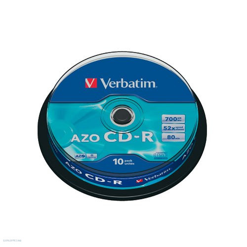 CD-R Verbatim 700MB 52x (DataLife) 10db/henger EXTRA 43437