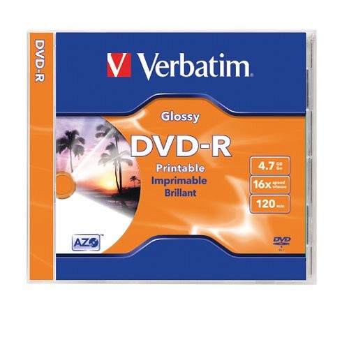 DVD-R Verbatim 4,7GB 16x nyomtatható 43521