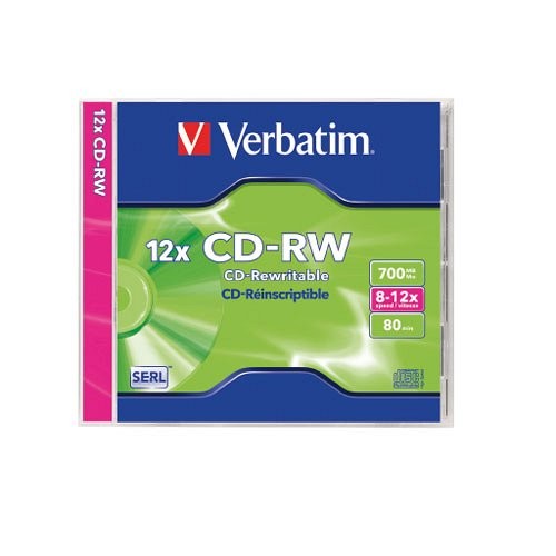 CD-RW Verbatim 700MB 8x-12x 43148