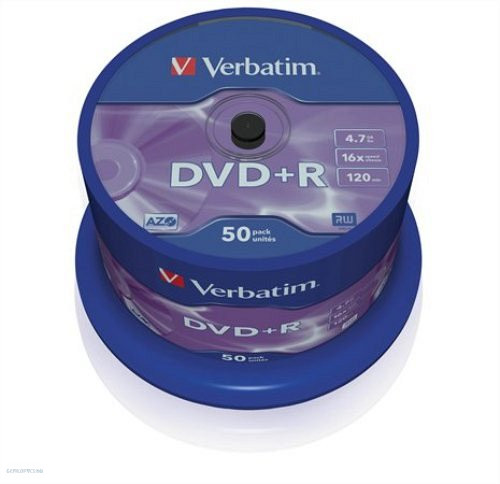 DVD+R Verbatim 4,7GB 16x 50db/henger 43550