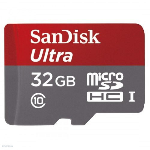 Memóriakártya SanDisk Micro SDHC Ultra 32GB + adapter Class10, A1+Android APP