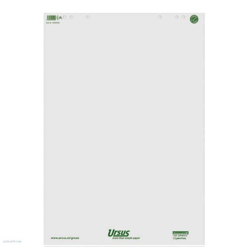 Flipchart papír sima 68x99cm 80g 20lap/tömb újrahasznosított papírból