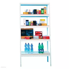 Polc fémvázas 1760 x 900 x 400 mm, 5 polc, fa lap