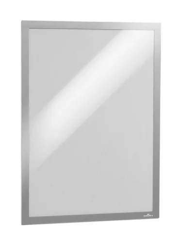 Infokeret Duraframe, A/3, öntapadó mágneses kerettel, 2 darab/csomag, ezüst