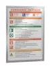Infokeret Duraframe, A/3, öntapadó mágneses kerettel, 2 darab/csomag, ezüst