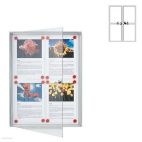 Információs vitrin 4xA/4 51x68cm FSA/4 Franken