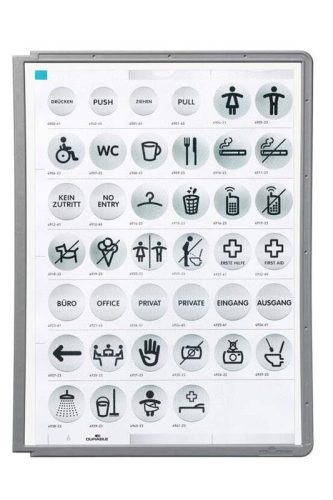 Bemutatótábla A/4 DURABLE SHERPA 5606 ezüst