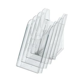   Prospektustartó A/4 5 részes asztali Multiform 60237 60258 víztiszta